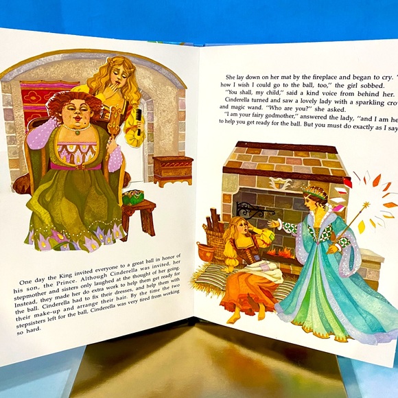 CINDERELLA VTG 90’s A TROLL POP-UP BOOK HARDCOVER A CUTE CLASSIC TALE! - Picture 5 of 16